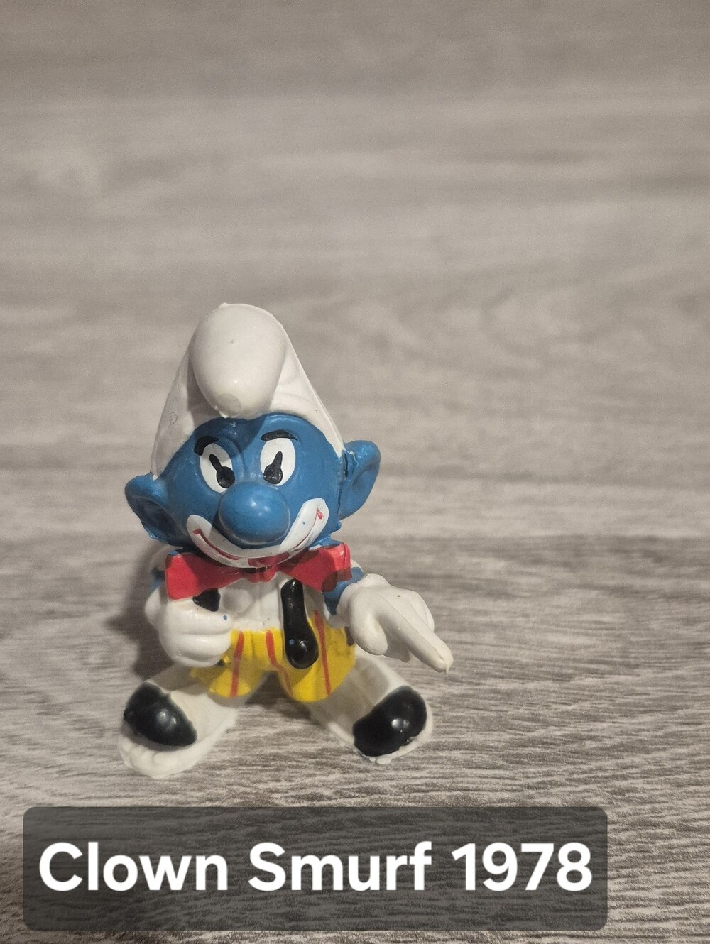 Clown Smurf Figurine